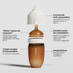 Biberon Col Ultra Large Confort+ 240 ml | Blanc