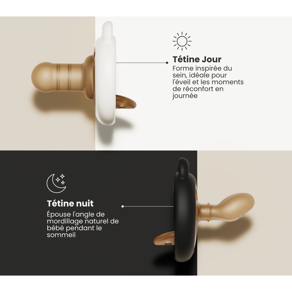 Sucette Physiologique Jour & Nuit — Lot de 2